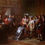 Proclamación de Felipe V como rey de España en el Palacio de Versalles. François Gerard (ca. 1812)